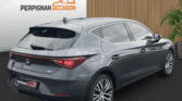 Seat Leon Xcellence hybride grise à vendre – vue arrière à Perpignan / voiture occasion Perpignan