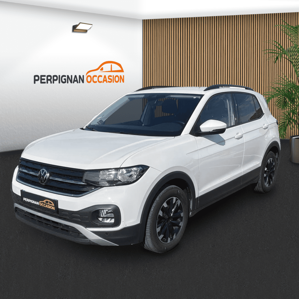 Volkswagen T-Cross Life Business d'occasion à Perpignan – vue avant du SUV compact / voiture occasion Perpignan