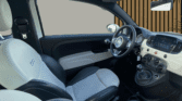 Intérieur Fiat 500 Dolcevita – tableau de bord et sièges avant d'une citadine d'occasion à Perpignan