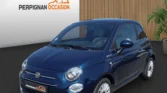 Fiat 500 bleu avant