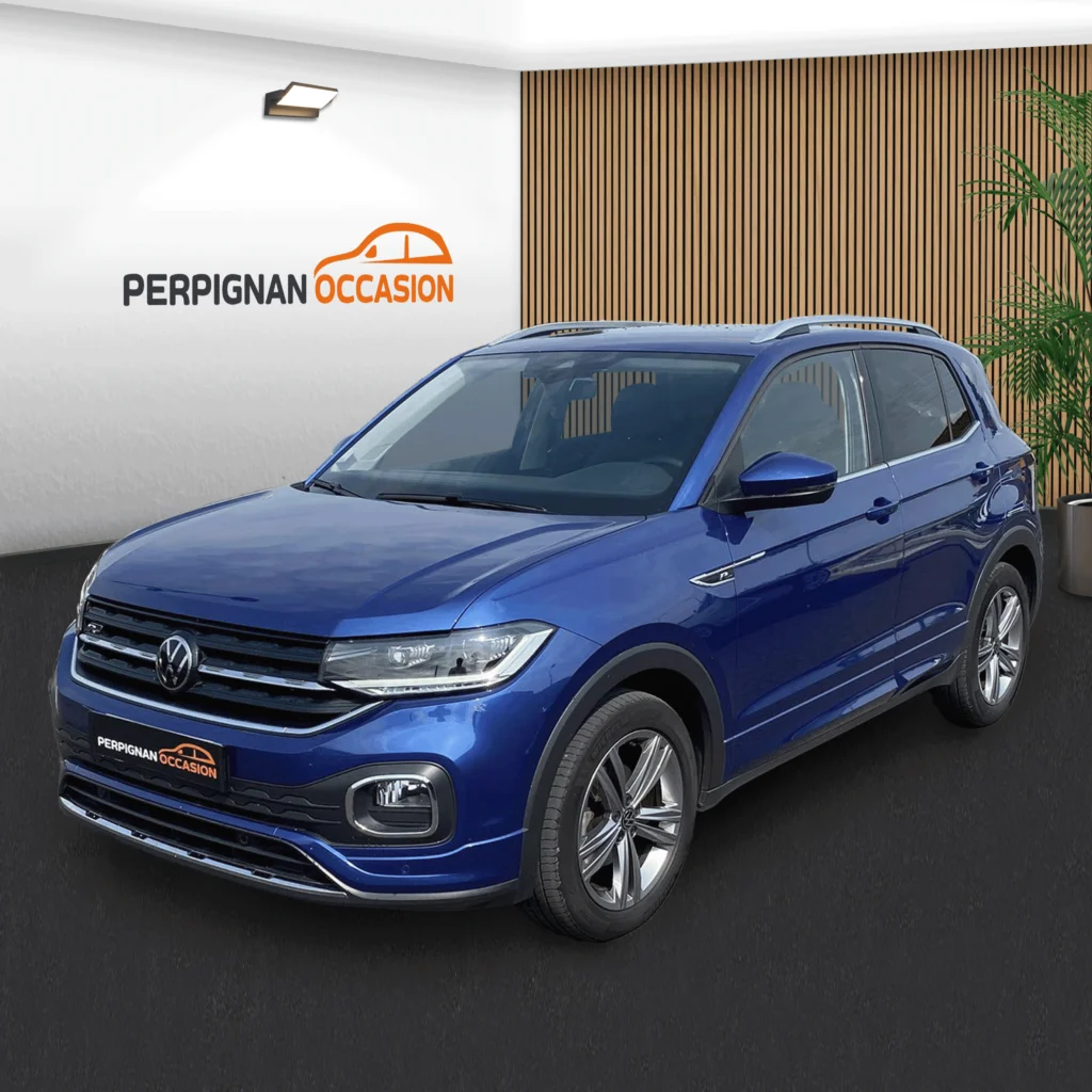 Volkswagen T-Cross bleu avant